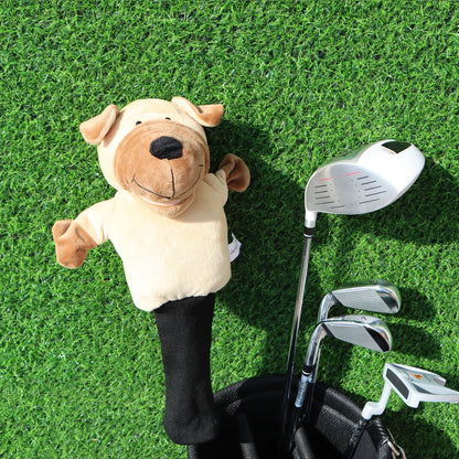 Dog Golf Head Cover for Driver and Hybrid