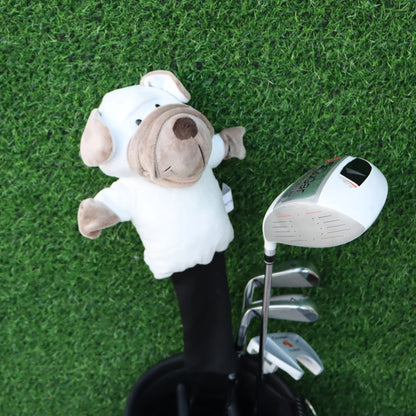 Dog Golf Head Cover for Driver and Hybrid