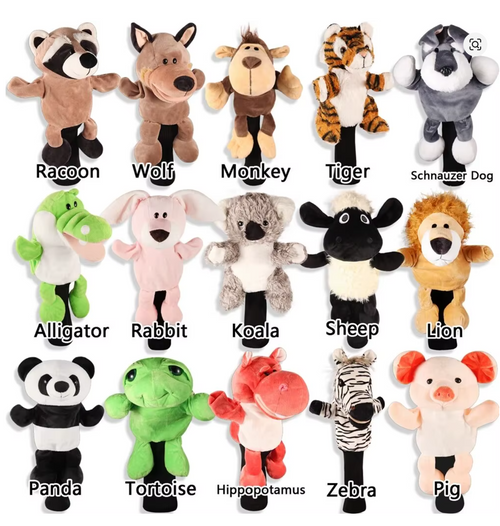 Animal Plushie Golf Club Headcover for Driver