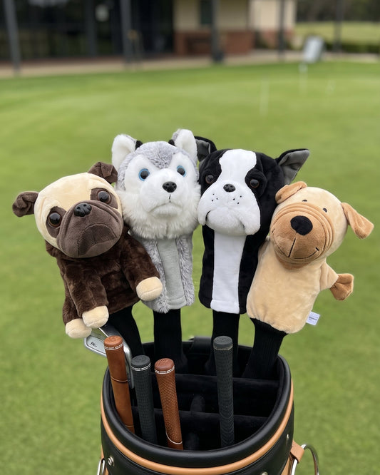 Dog Golf Head Cover for Driver and Hybrid